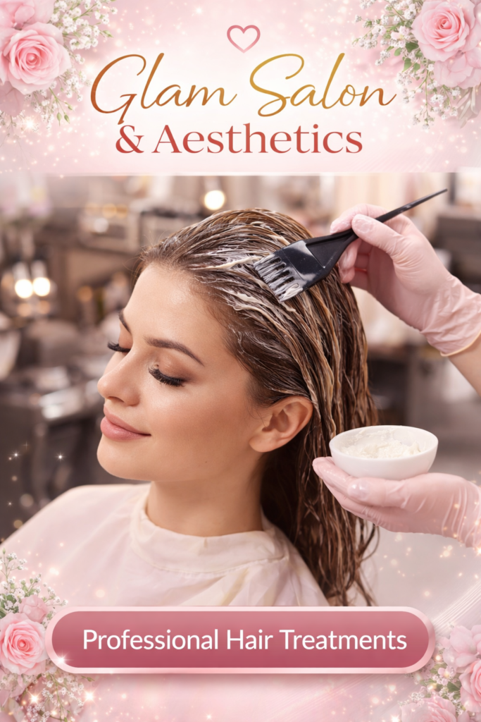 Professional hair treatments at Glam Salon & Aesthetics in Gujarat by L’Oréal and Keune certified experts