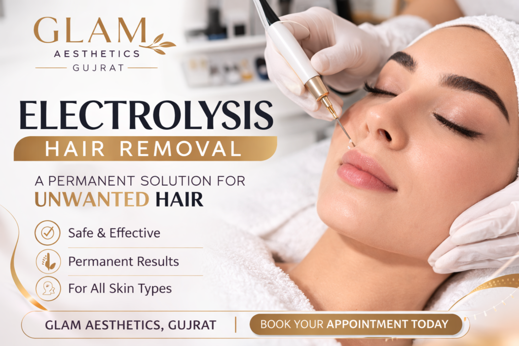 Electrolysis Hair Removal in Gujrat at Glam Salon & Aesthetics Clinic
